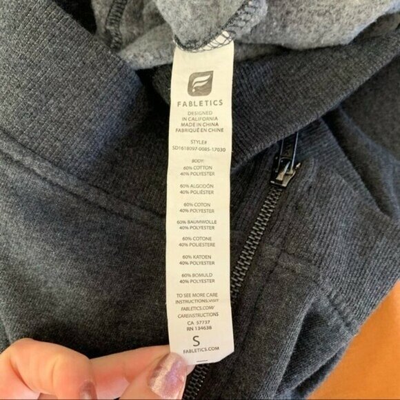 Fabletics Sweater Dress Small Gray Long Sleeve Athleisure Cozy - Picture 6 of 6